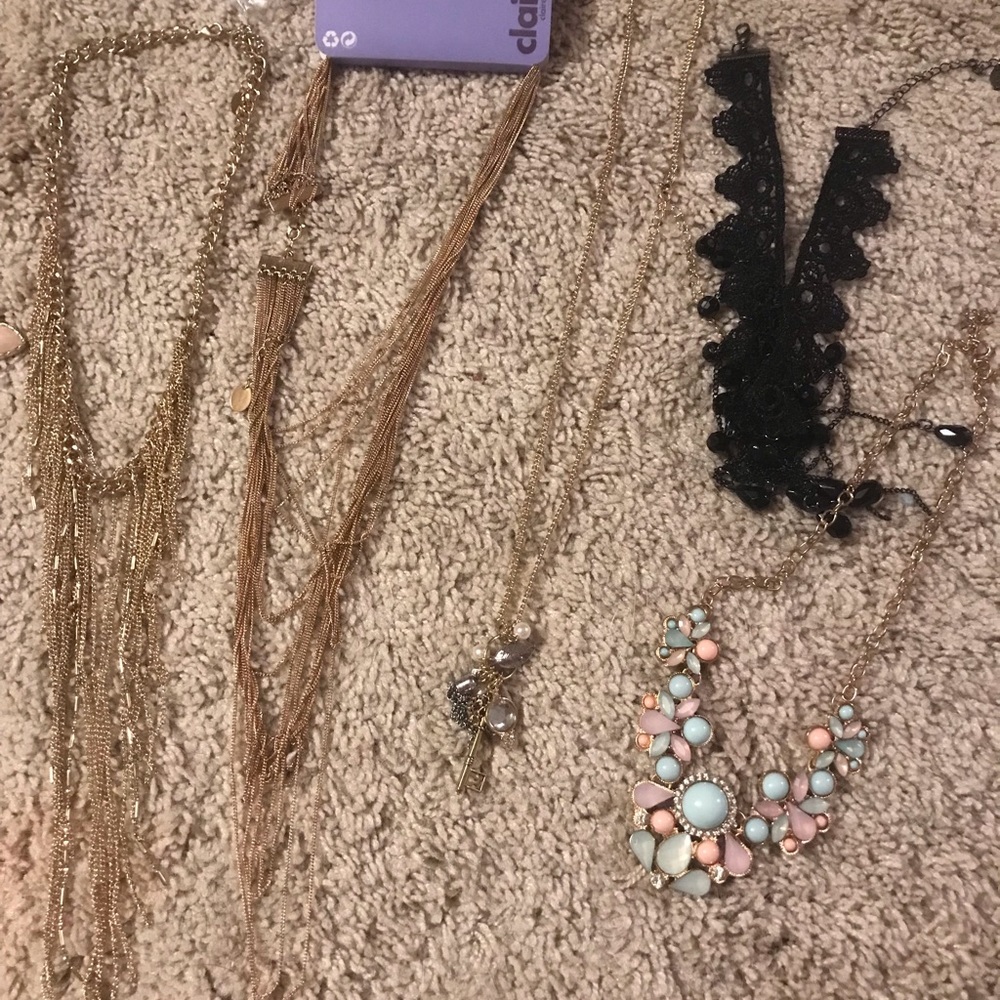 Claire’s necklaces